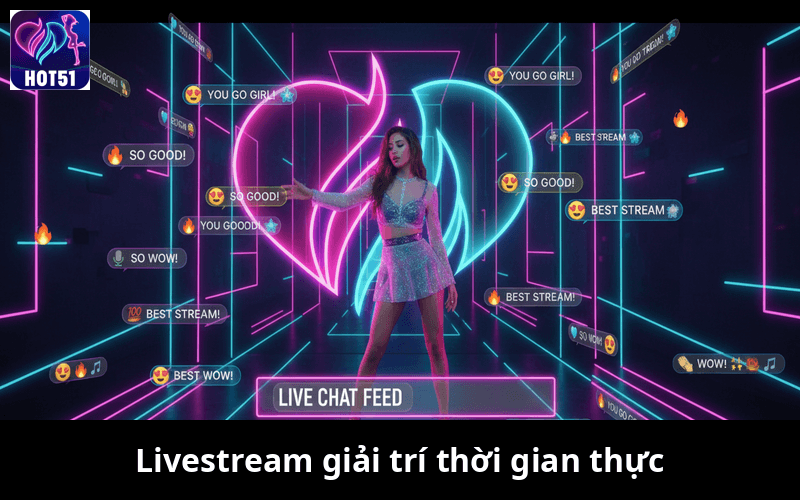 livestream giải trí theo thời gian thực